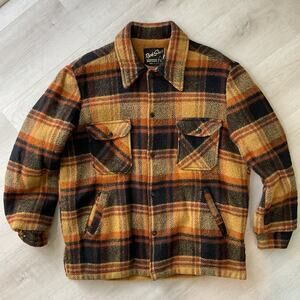 Vintage Rich Sher Sportswear Large button up Wool Jacket